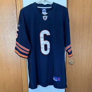 Reebok Chicago Bears Cutler Navy and Orange Men's Jersey